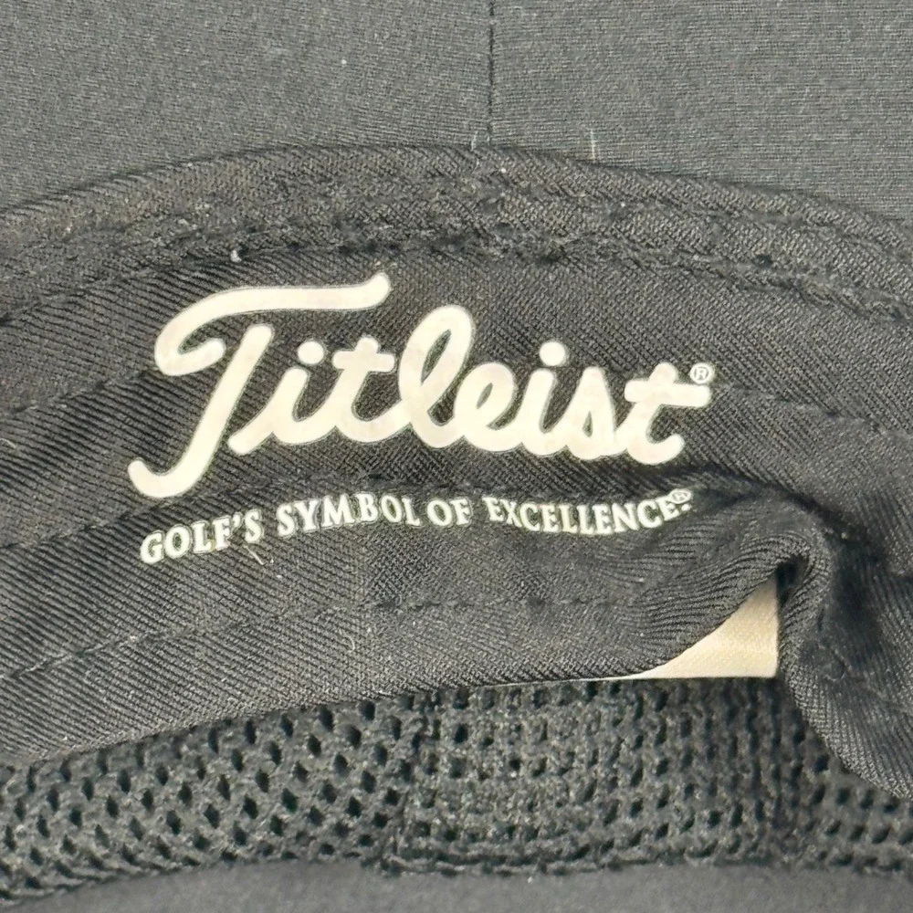 Titleist Golf Aussie Bucket Hat Black Wide Brim Sun Hat Mens Adjustable